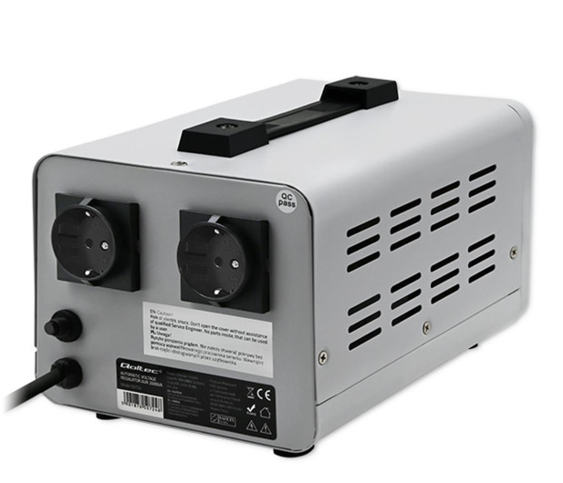 Qoltec Automatyczny stabilizator napięcia AVR 2000VA - 1180206 - zdjęcie 2